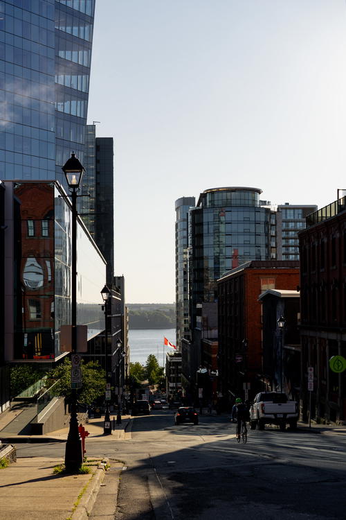 A street scene of downtown Halifax