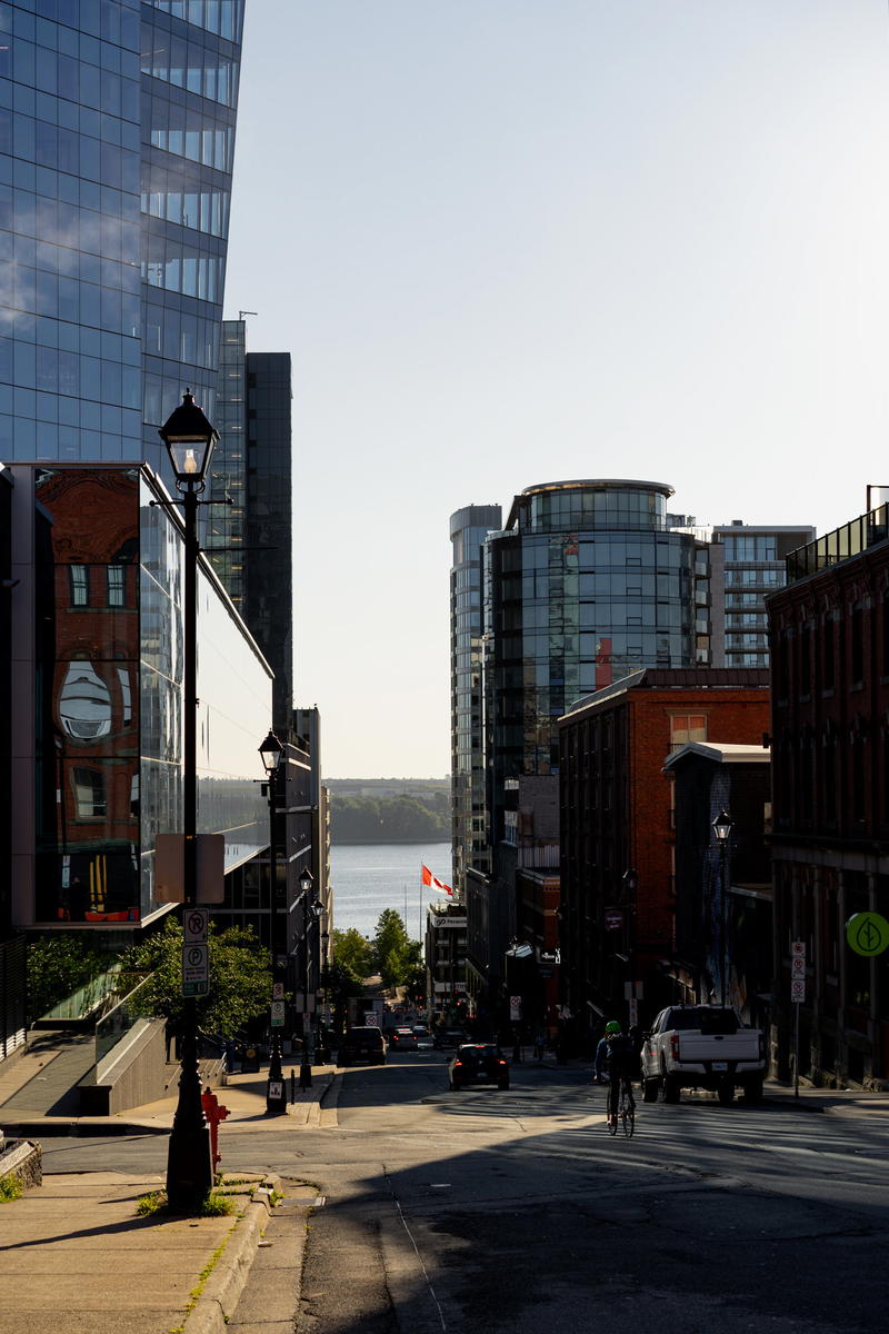 A street scene of downtown Halifax