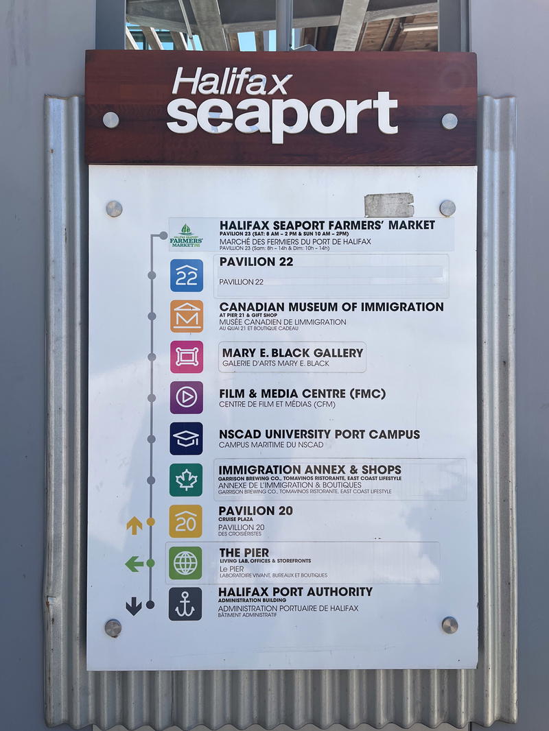 Halifax seaport map in Canada.