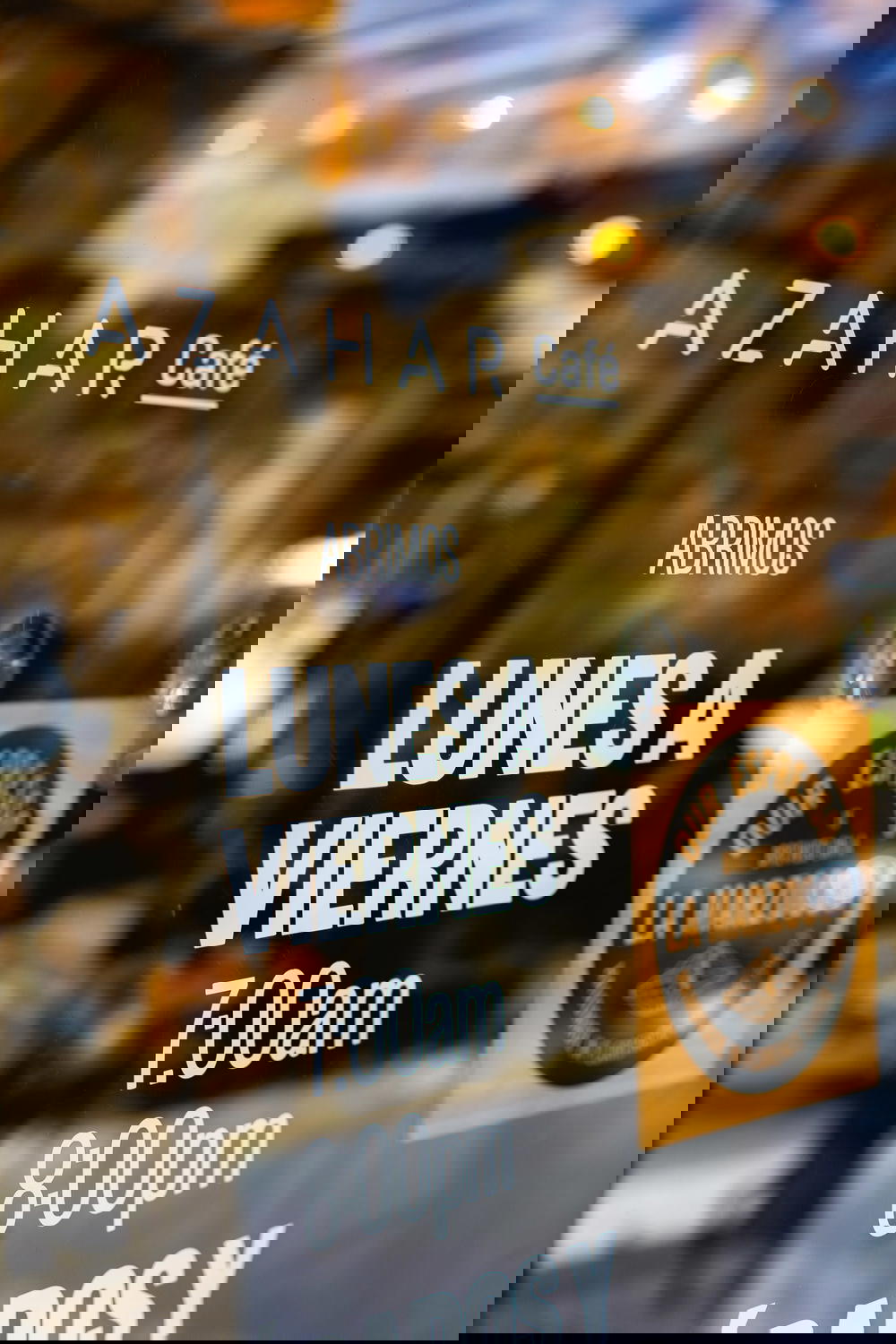 Store front of a cafe