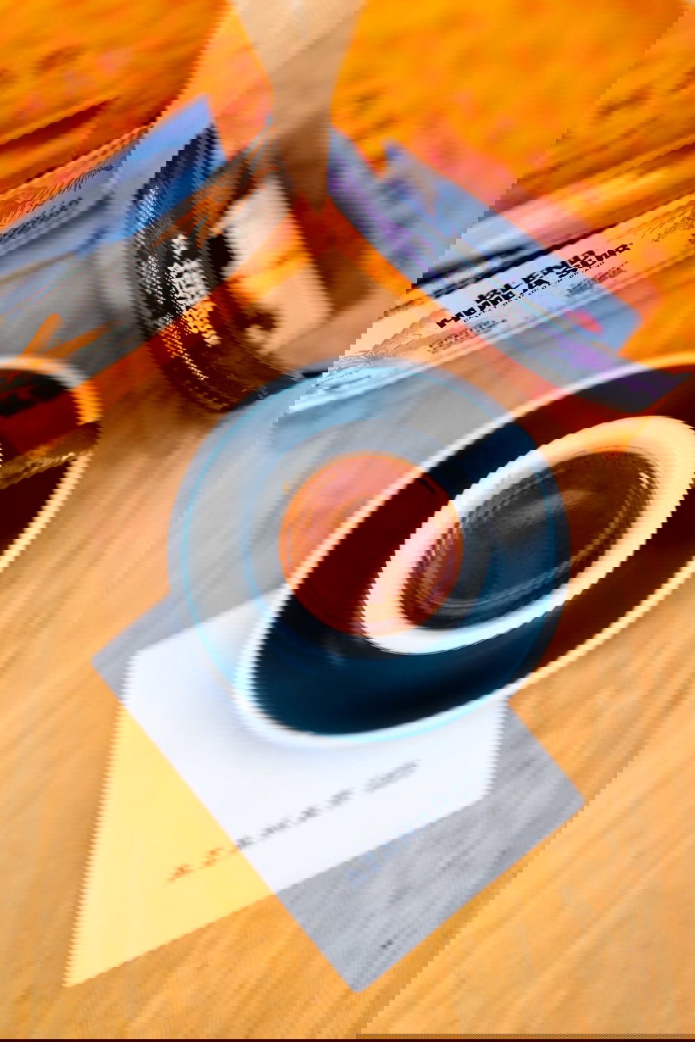 Cup of coffee at Azahar cafe