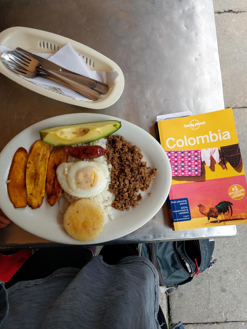 A plate of food on a table.