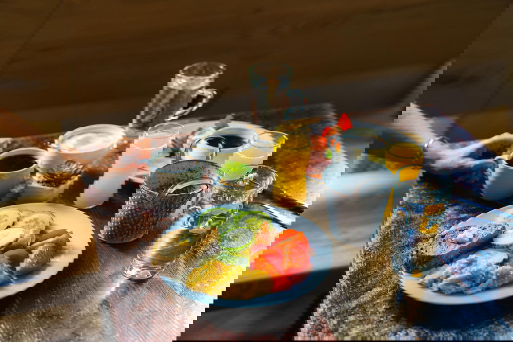 Breakfast plate at MeetMe23 in Prague