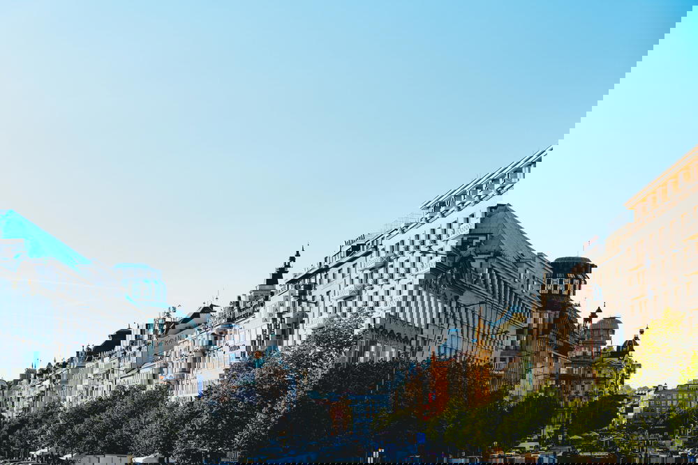 View of Prague's main street