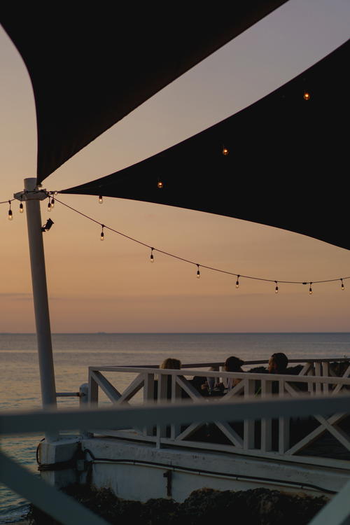 Trendy bar restaurant in Playa Alicia, Sosua, Dominican Republic