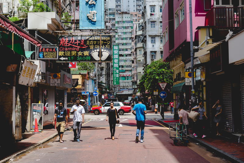 Hong Kong street.