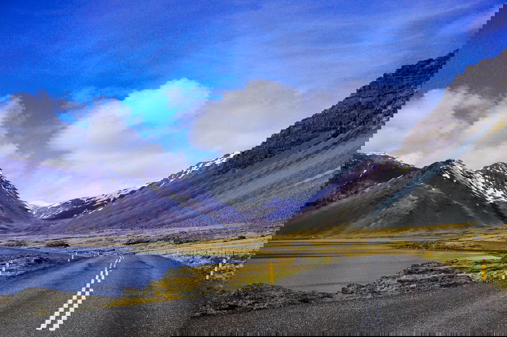 A scenic road in Iceland.