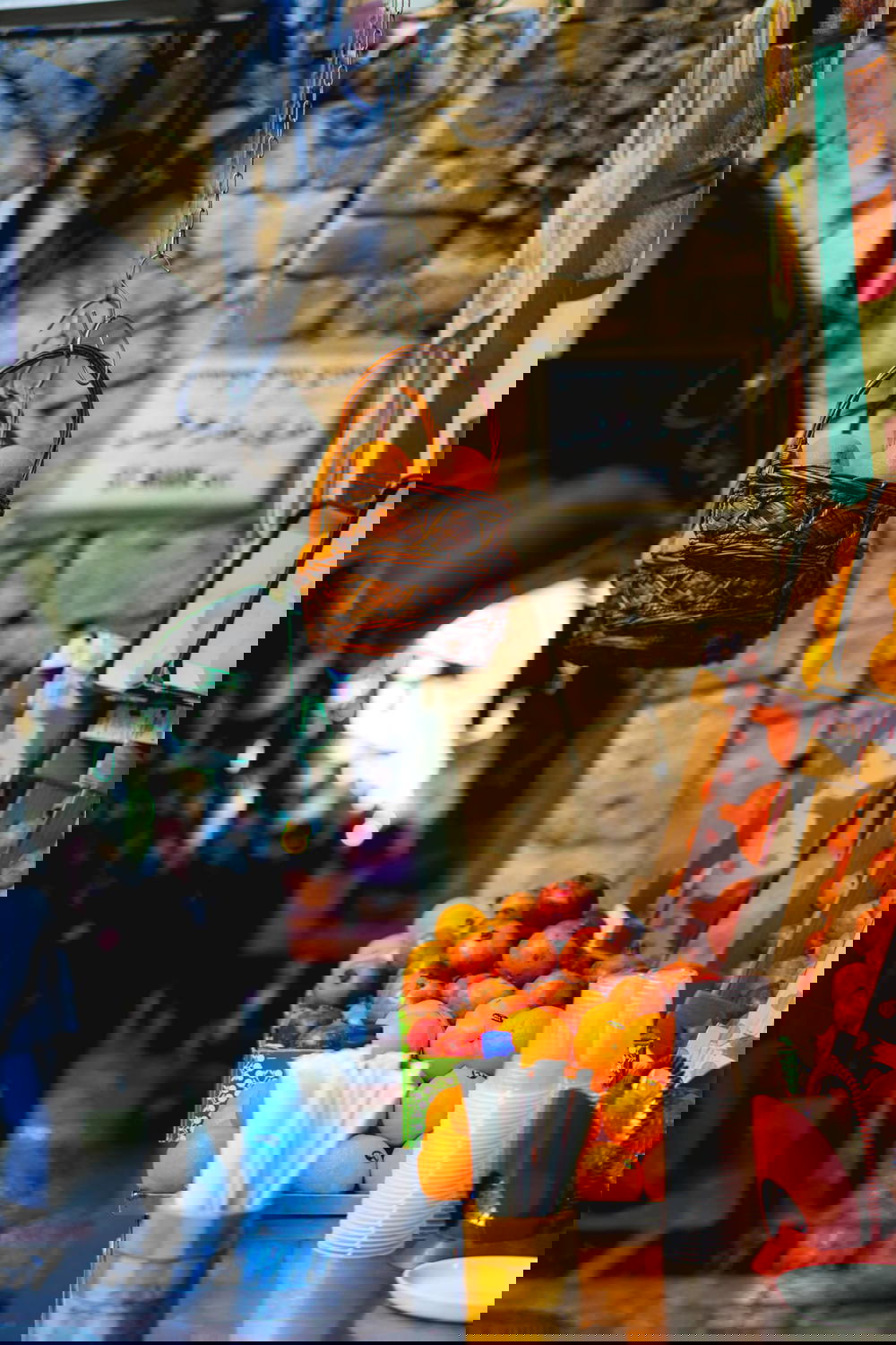 A basket of oranges from Israel.