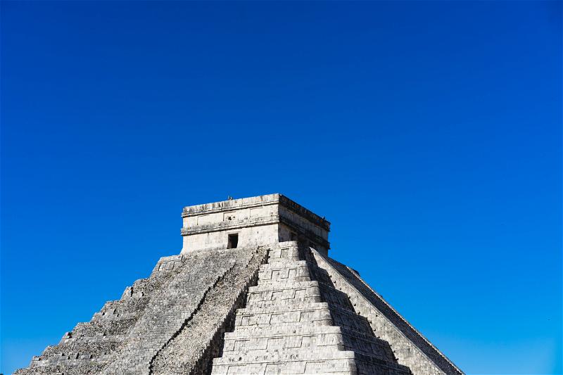 The most well-known of the Mayan pyramids at Chichen Itza National Park in Mexico