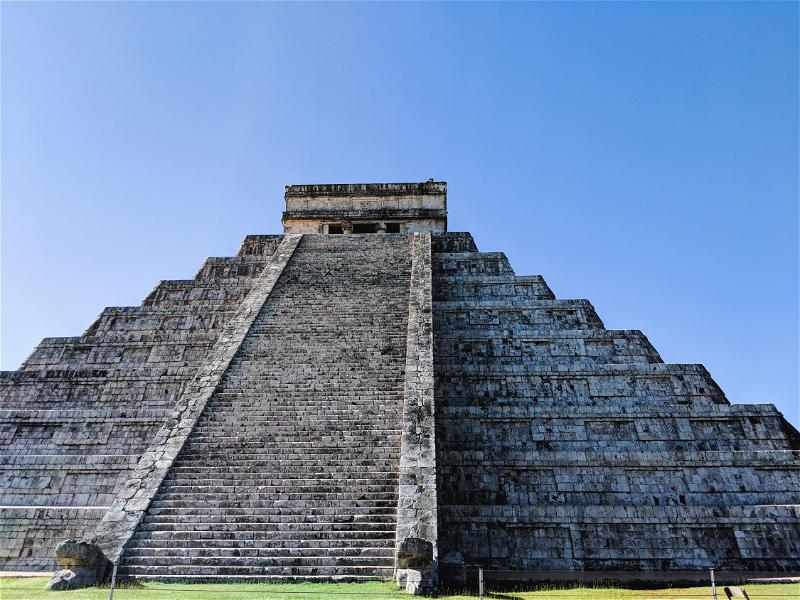 The biggest Mayan pyramid at Chichen Itza, Mexico