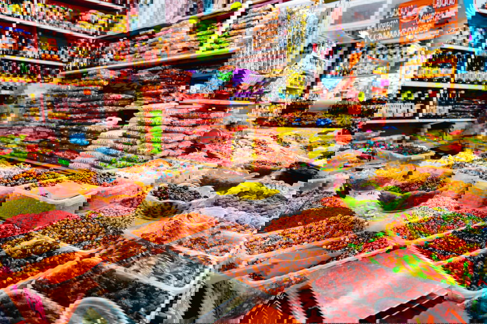 A candy market in Mexico.