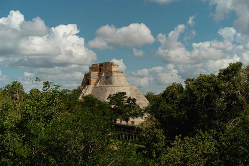 The ruins of Uxmal in Yucatan, Mexico near Merida.