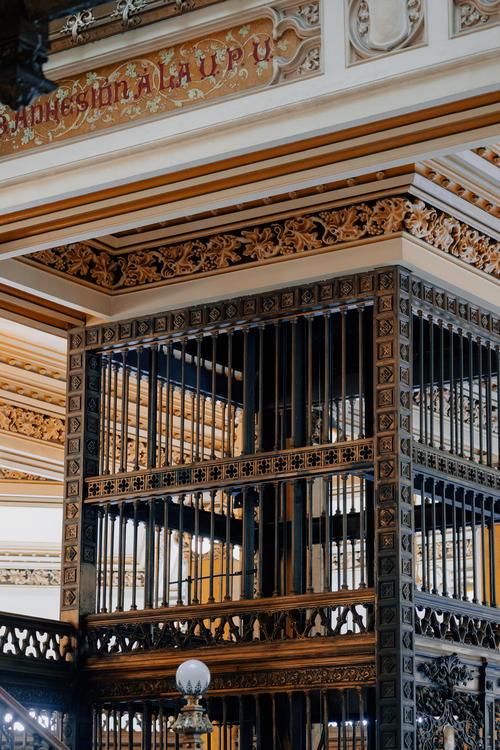 a cage inside of a building in mexico city