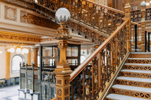 staircase in an old building