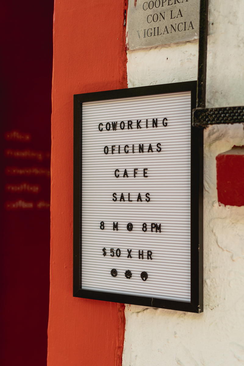 a sign on the side of a building