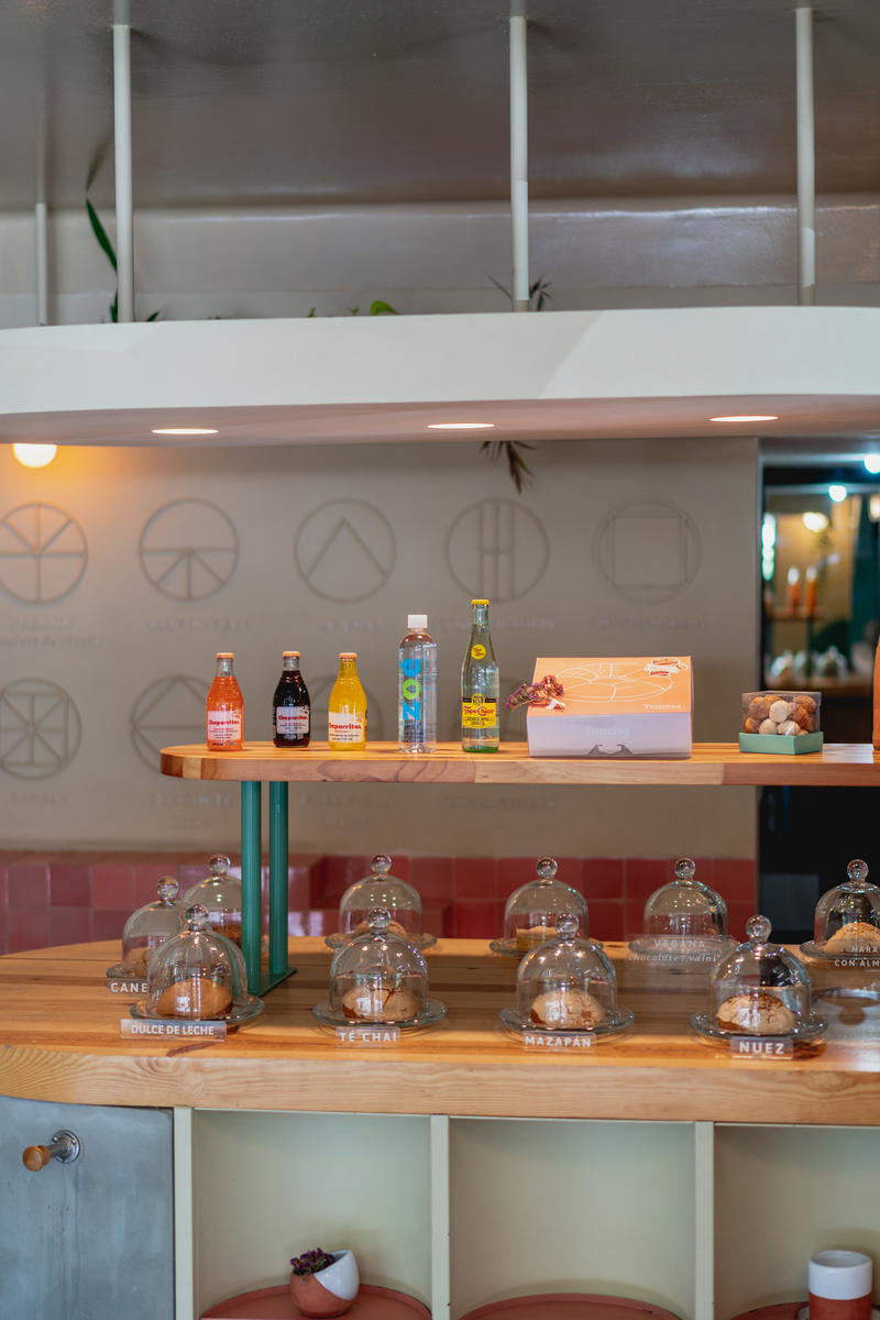 the counter is made of wood