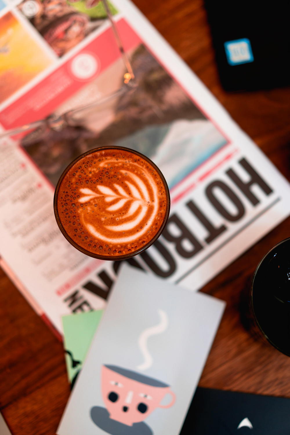 Pretty latte art in Blend Station Mexico City cdmx Condesa neighborhood best cafe