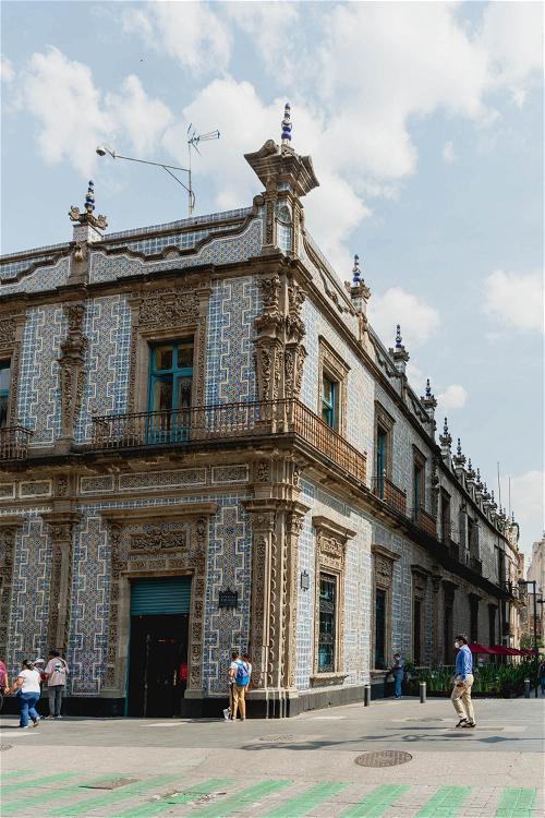 An ornate building in Mexico City.