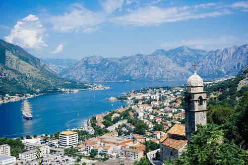 The view from Kotor's Castle of San Giovanni