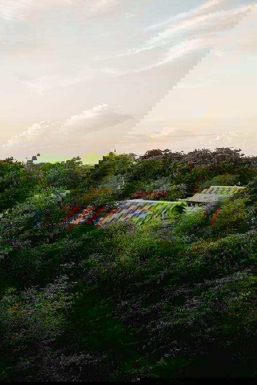 Secret pagodas for view of sunset Bagan Myanmar Burma