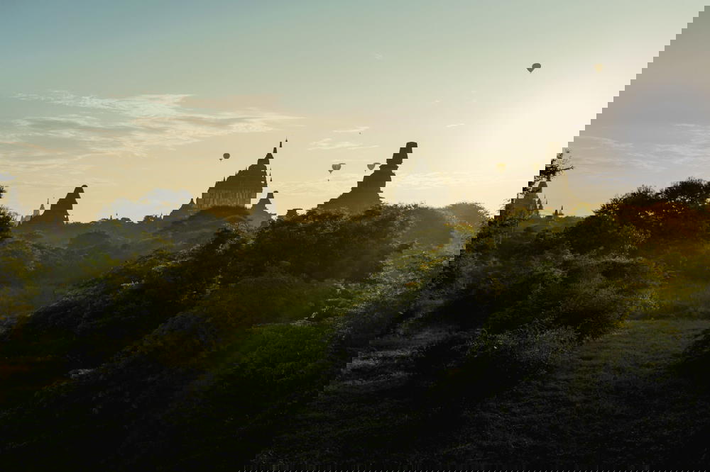 The sky in Myanmar (Burma) is blue.