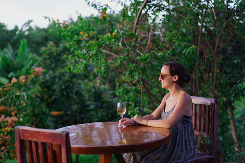 Place to watch the sunset at Red Mountain Winery, Inle Lake Myanmar