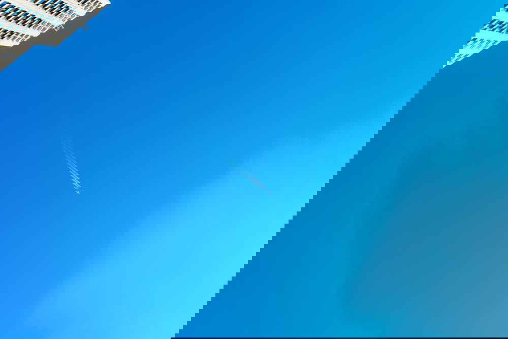 A skyscraper in Rotterdam, The Netherlands, viewed from a plane.