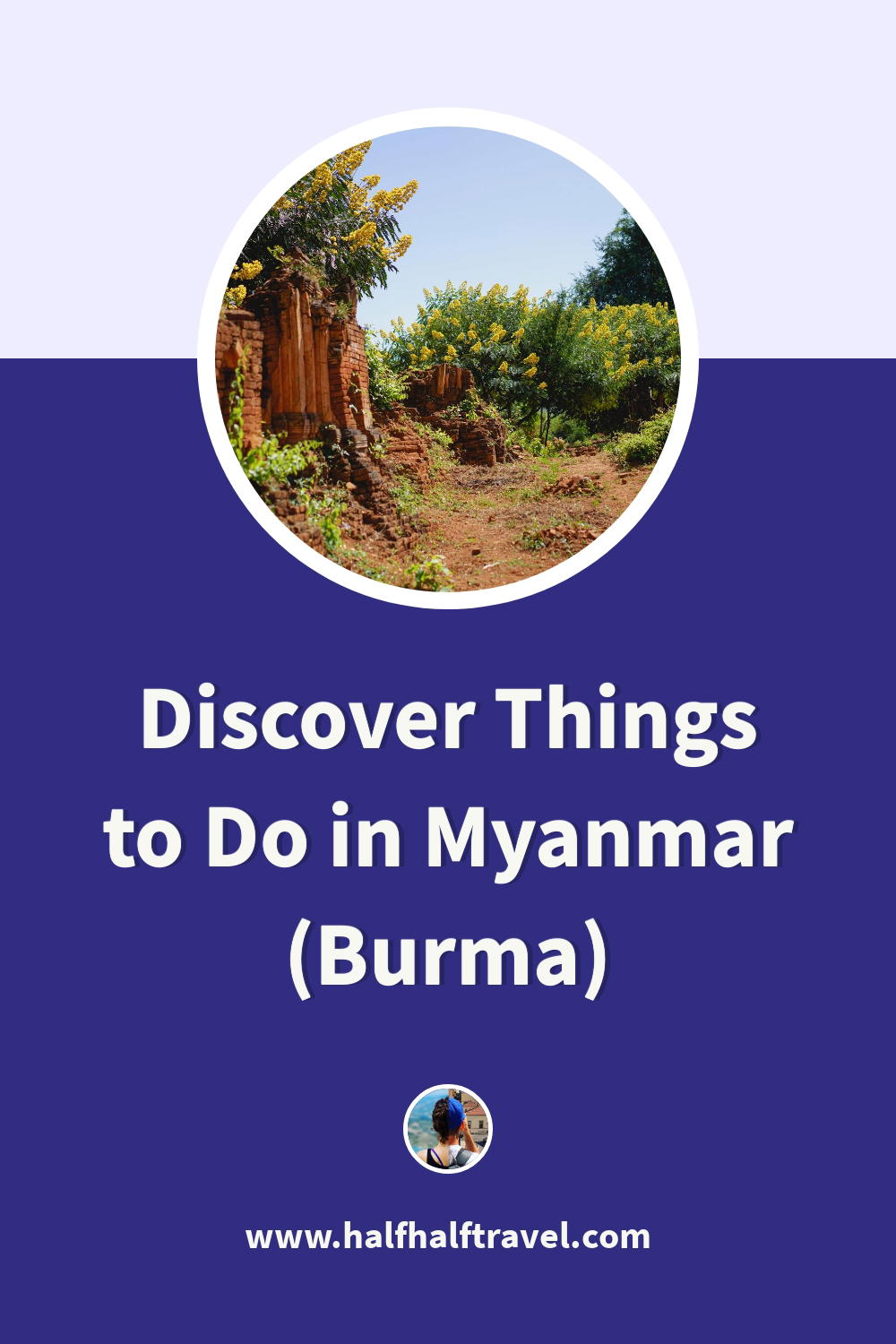 Pinterest image from the '' article on Half Half Travel