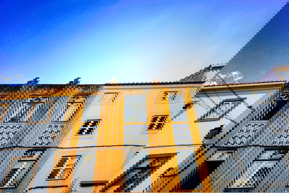 Art deco architecture in Castelo de Vide, Portugal