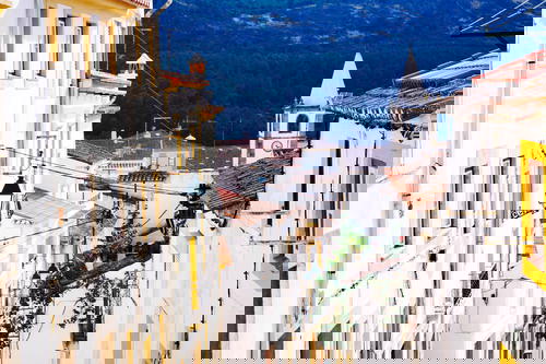 A narrow street in Portugal.