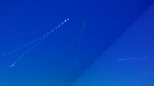 A blue sky in Portugal.