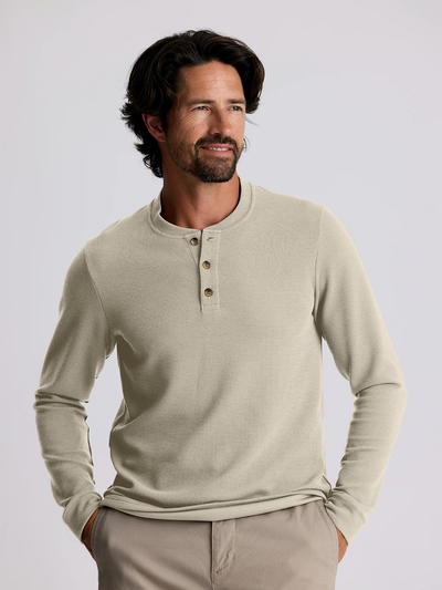 Free Fly Men's Waffle Long Sleeve Henley