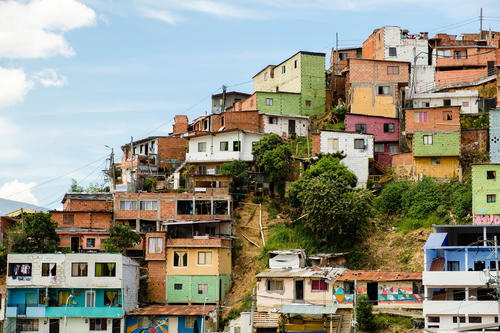 houses on a hill