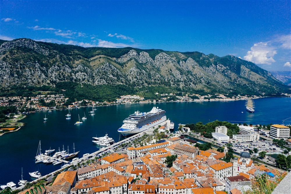 The view from Kotor's Castle of San Giovanni