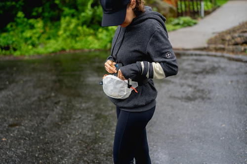 yellow fanny pack travel