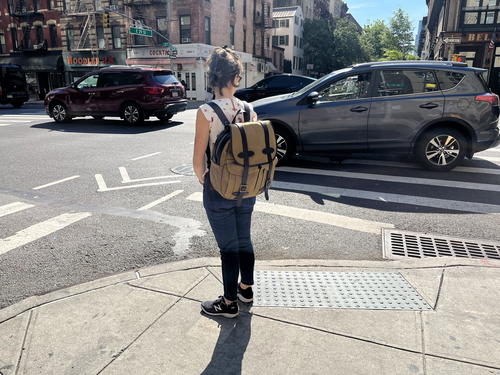 Minimal Water Resistant Backpack, Streets of Seoul