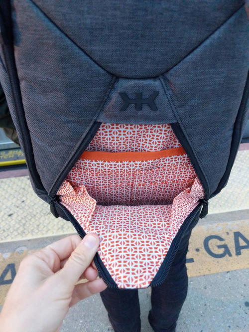 Pocket on the knack backpack