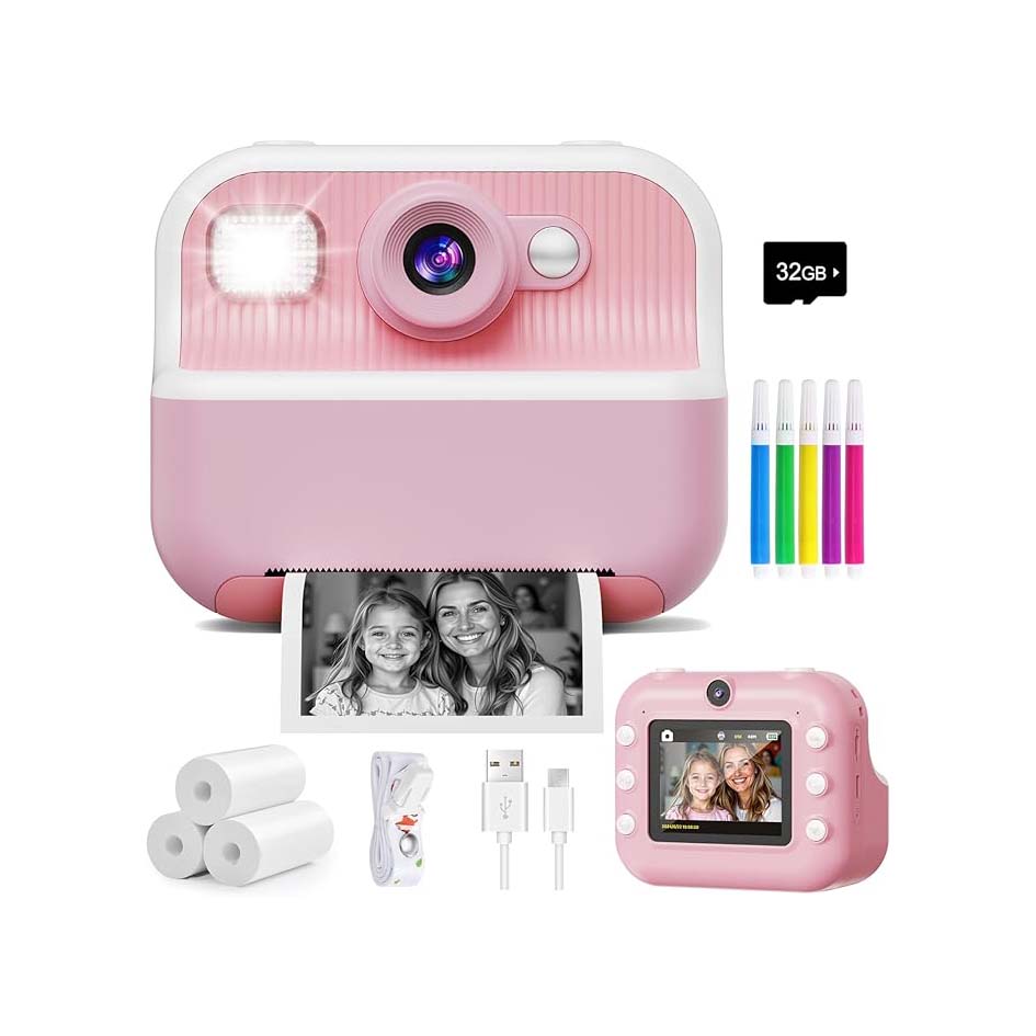 Toddler Instant Camera with Front and Rear (Selfie) Modes