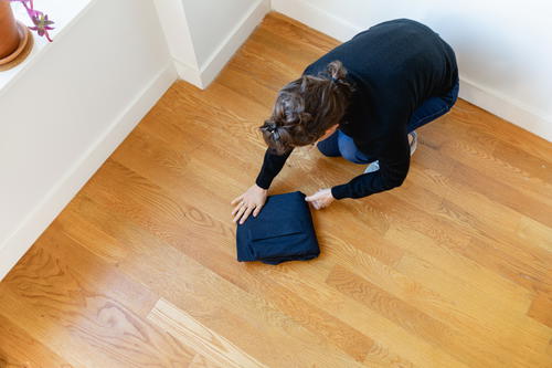 Folding a Bluffworks suit jacket