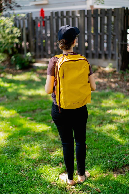 City Moments backpack with a front pocket