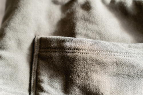 Close up of the back pocket on the Mott & Bow French Terry Sweatpant Hooper