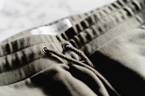 Drawstring on the Mott & Bow French Terry Sweatpant Hooper