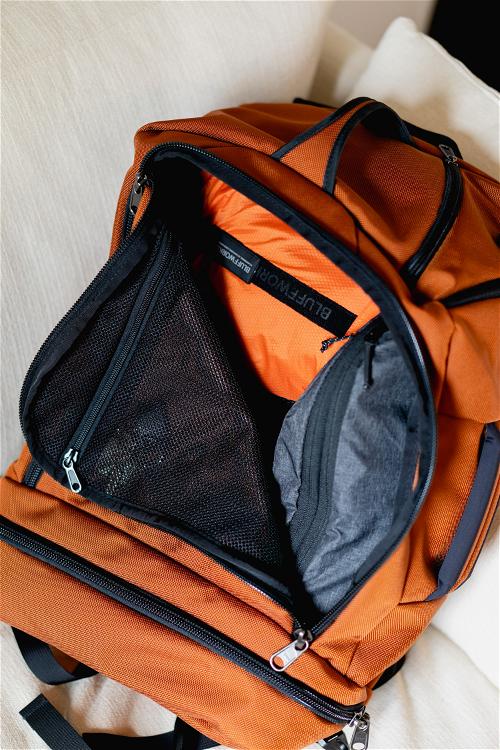 Travel Backpack 500 Oraganizer 40L Orange