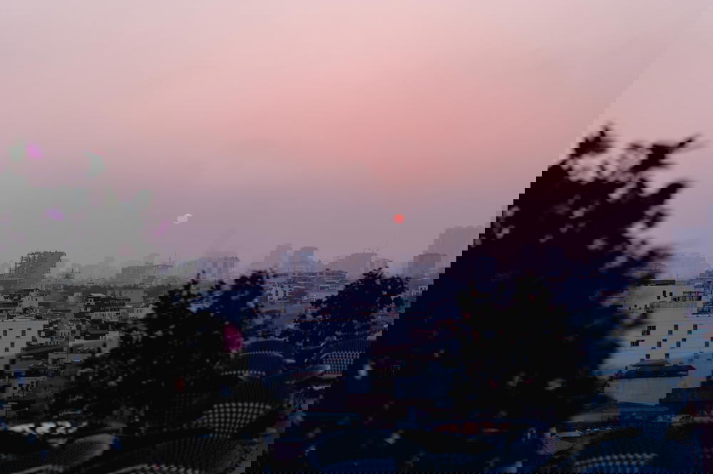 Best city panoramic views in Hanoi Vietnam rooftop bar at Skyline Bar Tirant Hotel