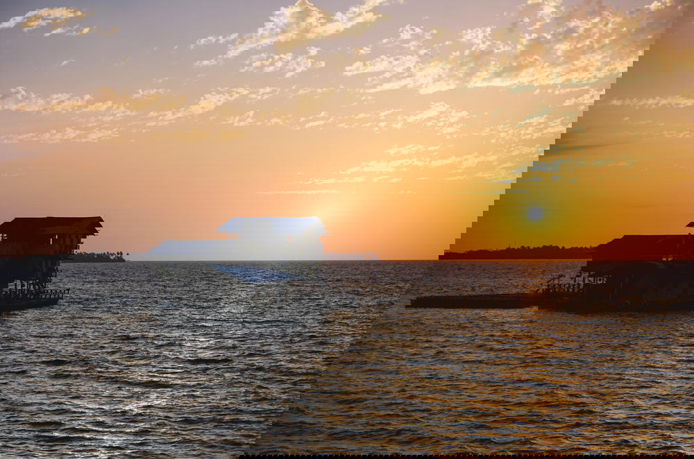 Sunset from Casa En El Agua in Cartagena, Colombia