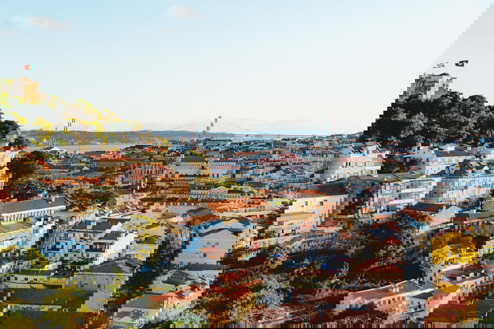 Santa Catarina viewpoint at golden hour before sunset