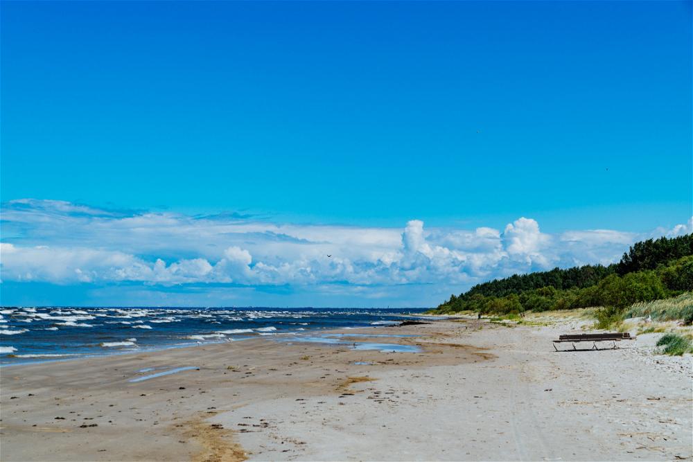 Beach scene near Jurmala Latvia