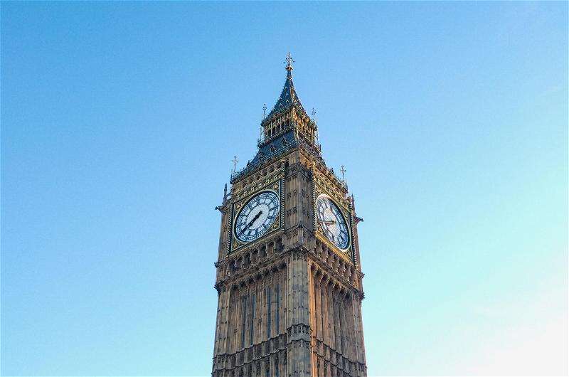 Big ben clock tower in london, england.