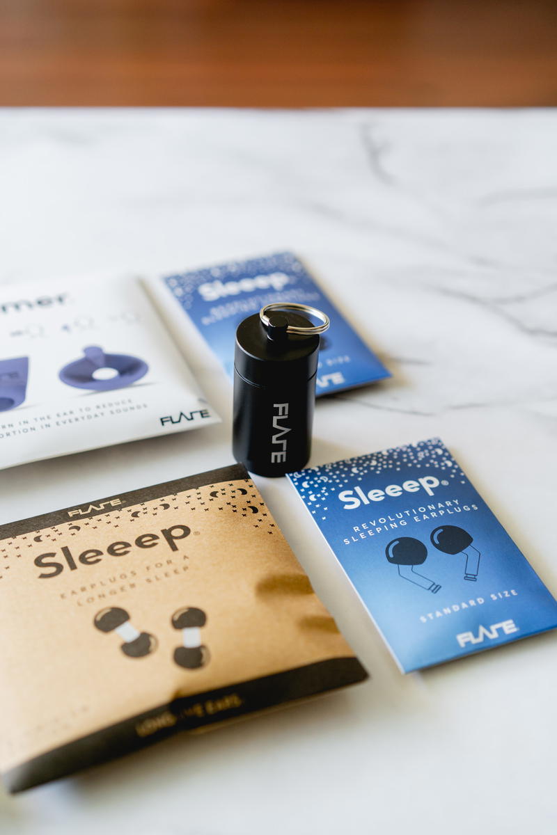 A package of sleep products on a table.