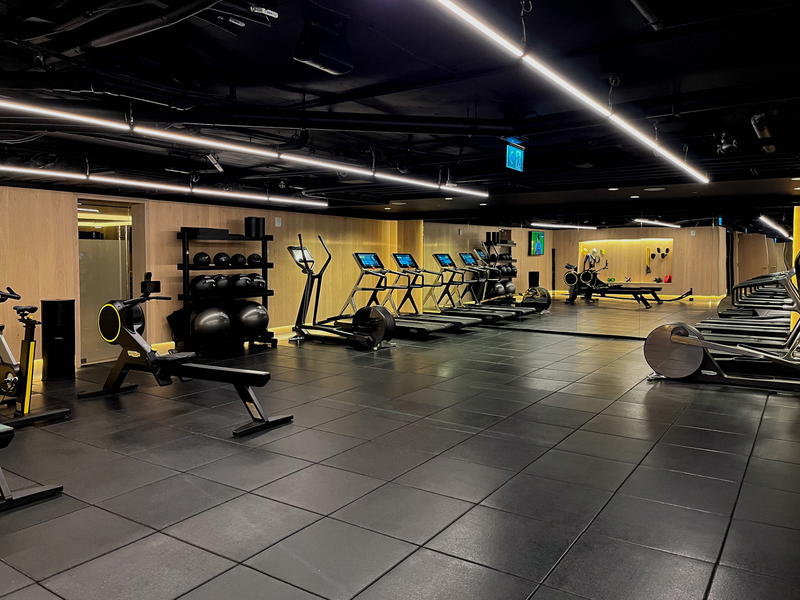 An empty gym at the Muir Hotel in Halifax.